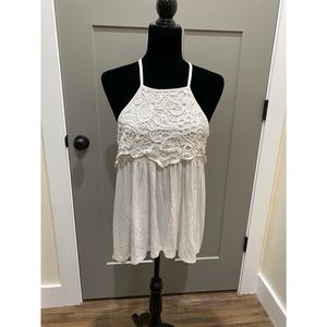 CY White Lace Tank Top